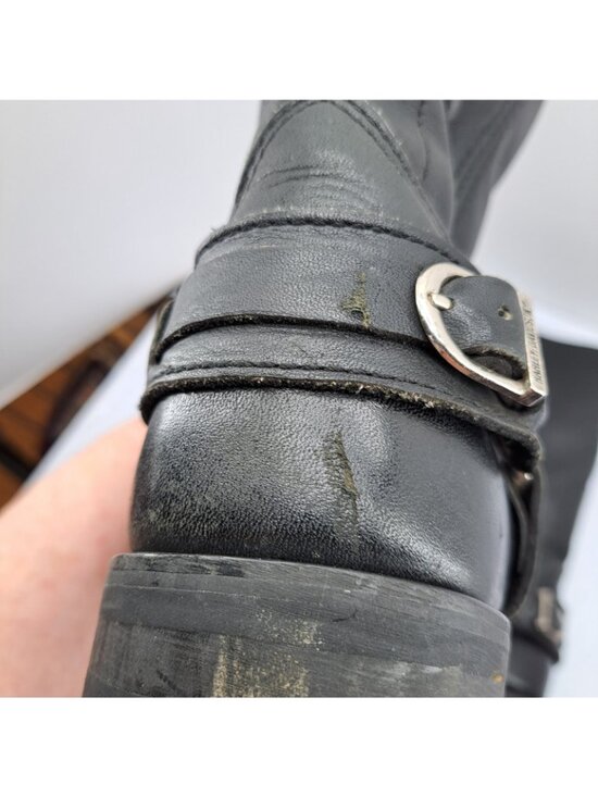 Harley Davidson Mens 8.5D Riding Boots Embroidered Eagle Harness Buckle & O-Ring main image 4